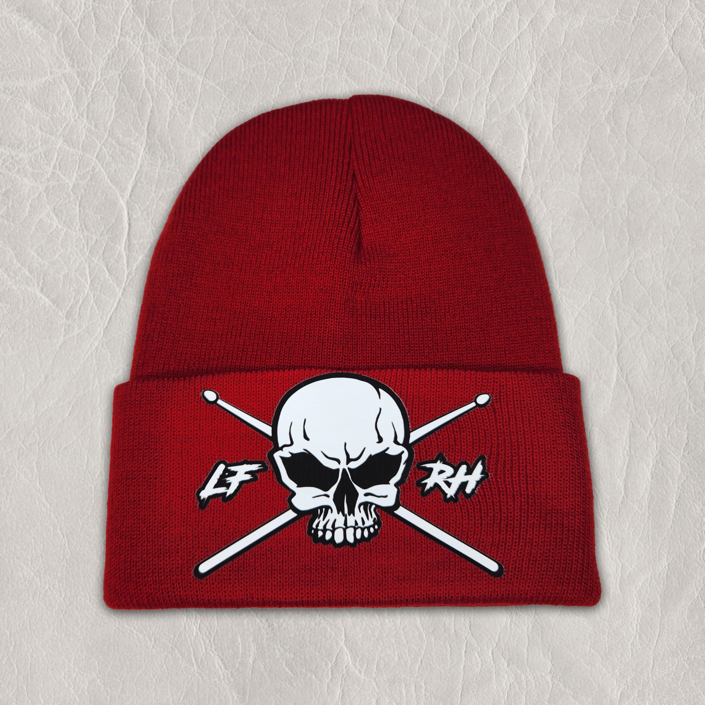 LF-RH skull design beanie hat – LIVE FAST - ROCK HARD APPAREL