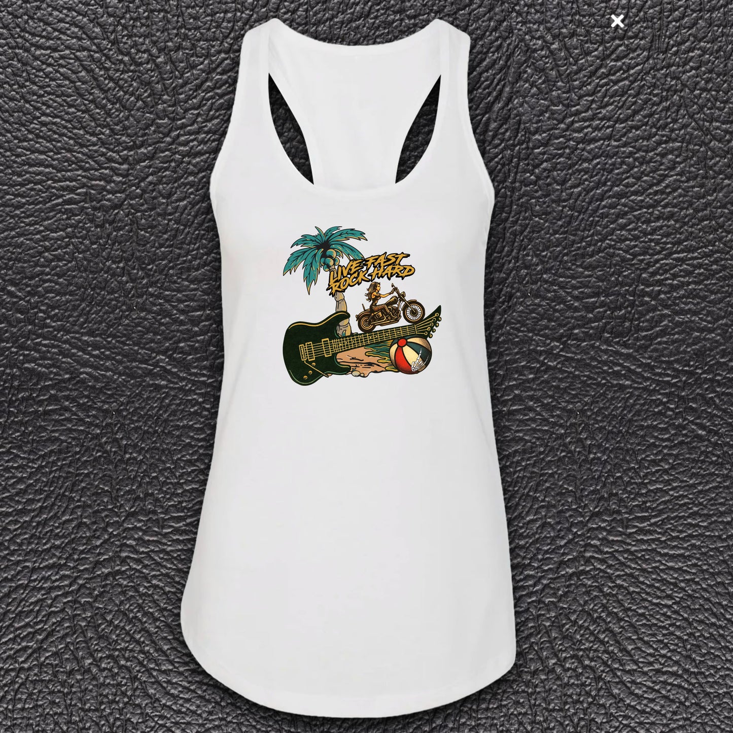 Ladies' fitted racerback tank top - Summer edition