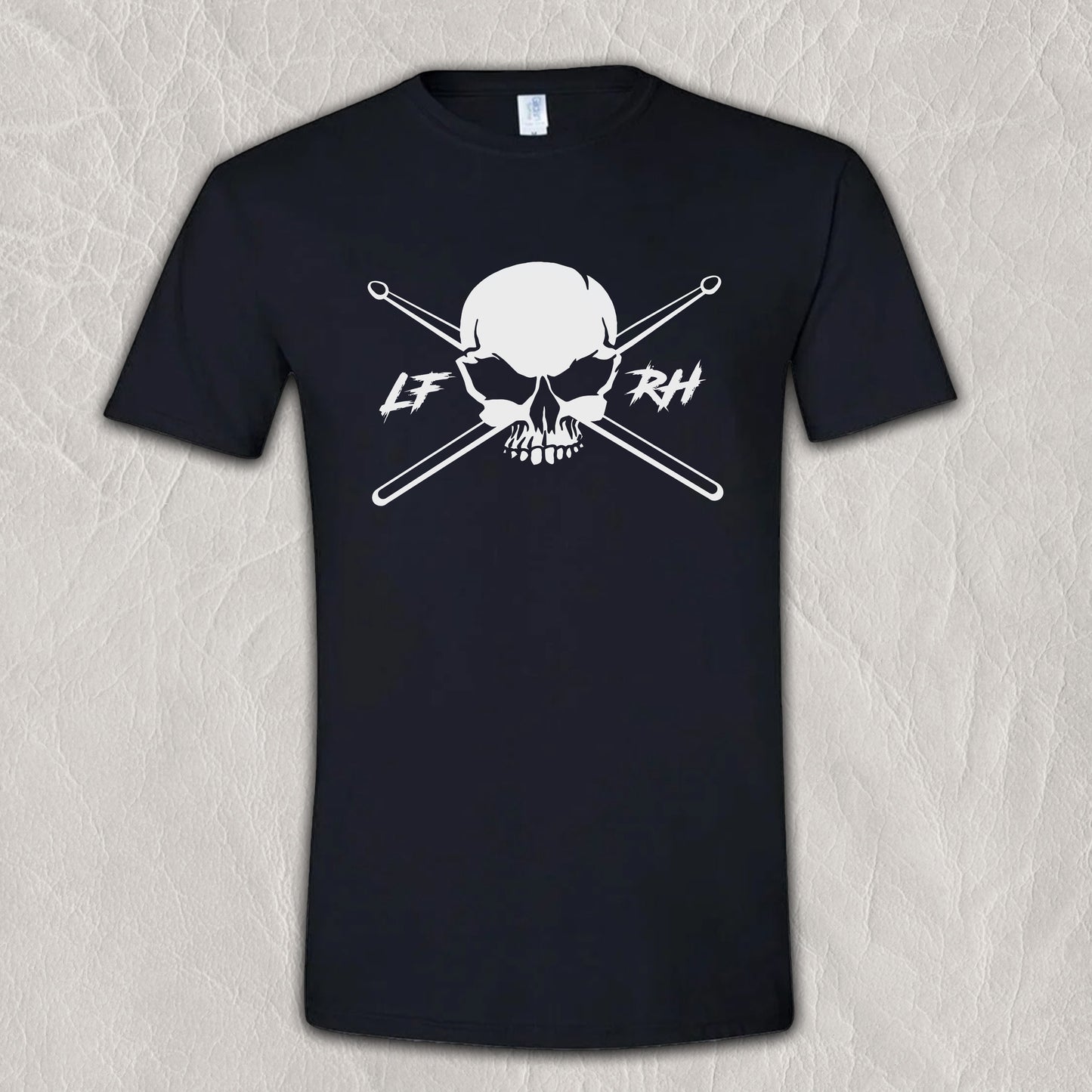 Adult LF-RH skull design T-shirt