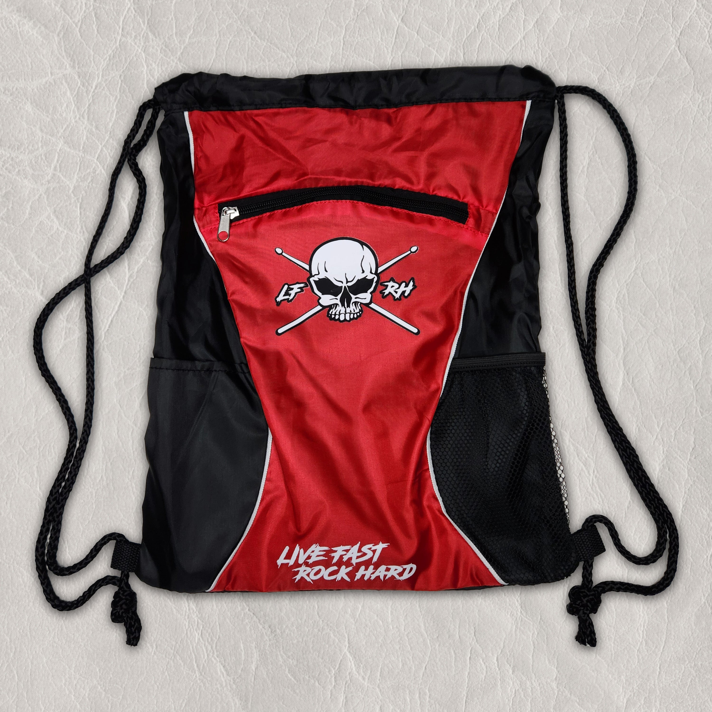 Level up LF-RH drawstring backpack – LIVE FAST - ROCK HARD