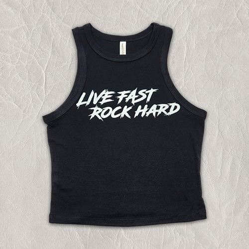 Ladies' LF-RH muscle cropped tank top