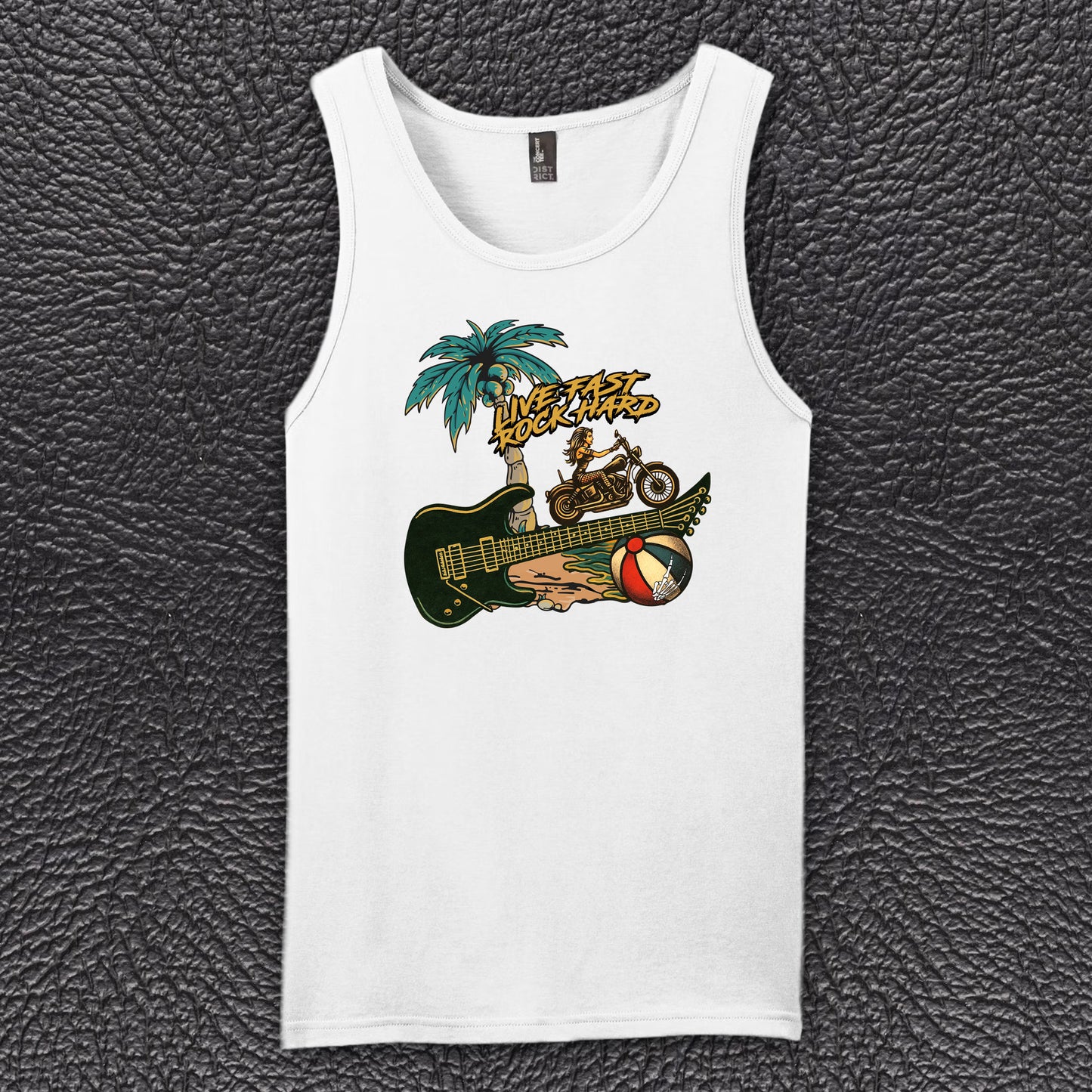 Men's Guitar/bike Logo cotton tank top - Summer edition